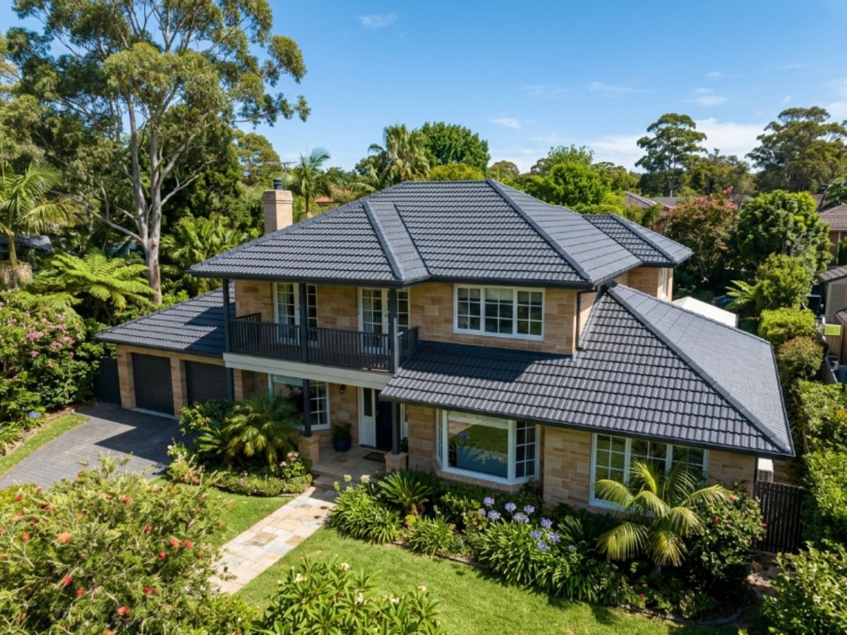Freshly painted Ku-ring-gai tile roof