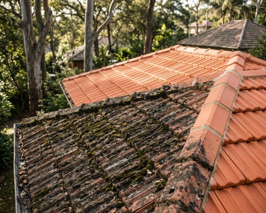 Tile roof restoration in Ku-ring-gai